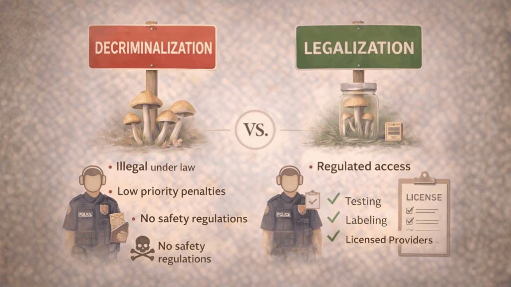 Decriminalization vs Legalization Explained