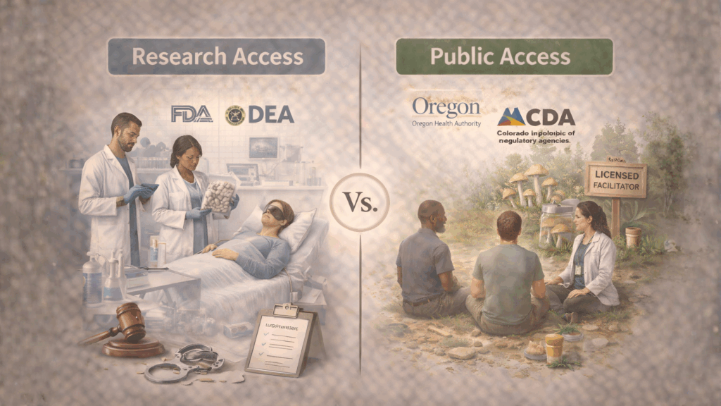 psilocybin research access vs public access