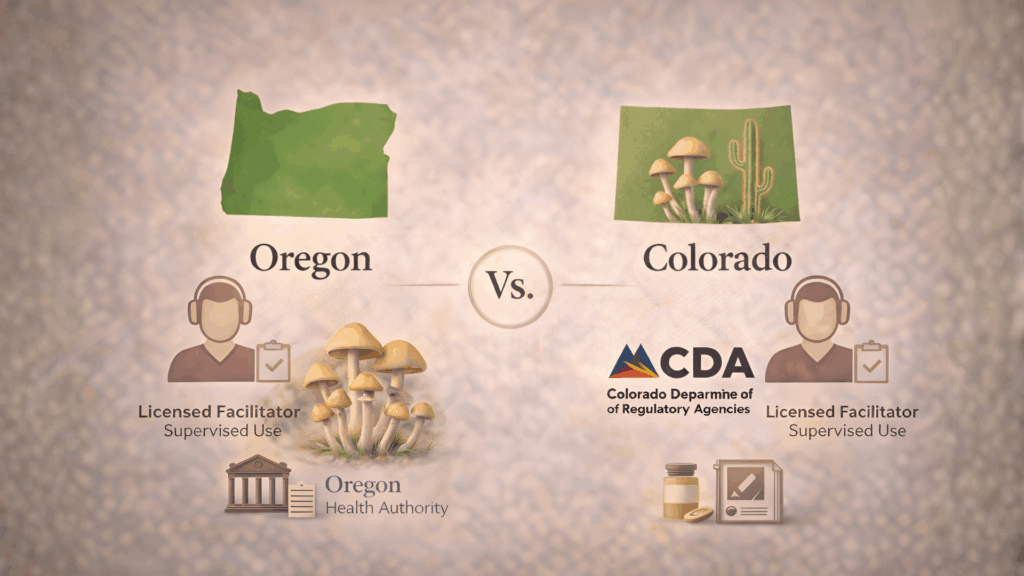 regulated psilocybin service frameworks and state oversight systems